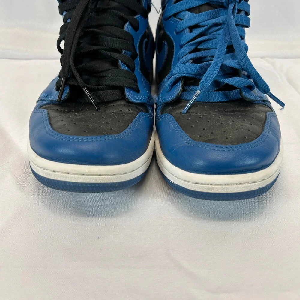 Jordan 1 Retro High OG Dark Marina Blue Black White 555088-404 Mens 9.5